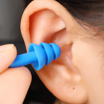 5 pares de tampões de ouvido de silicone macio impermeável